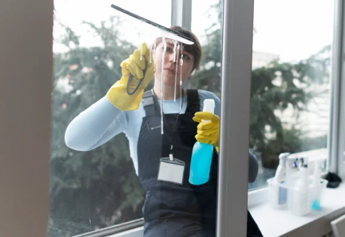 Nettoyage de vitres intérieures et extérieures au Mesnil-Guillaume